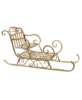 Picture of Distressed Gold Finish Scrolled Sleigh