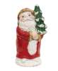 Picture of Distressed Cement Retro Santa with Christmas Tree Figure