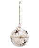 Picture of Gleaming Distressed White Metal Snowflake Jingle Bell, 5" x 7.25"