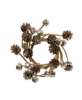 Picture of Icy Pinecone & Sleigh Bells Candle Ring, 2"