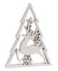 Picture of White Glitter Deer & Christmas Tree Sitters, 2/Set