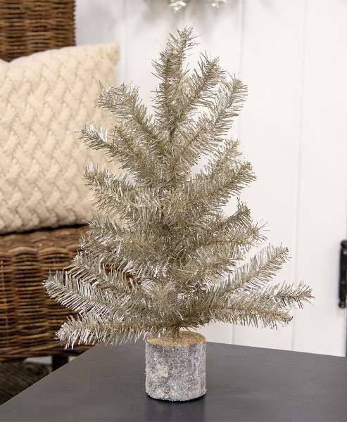 Picture of Glistening Platinum Pine Tree, 19"