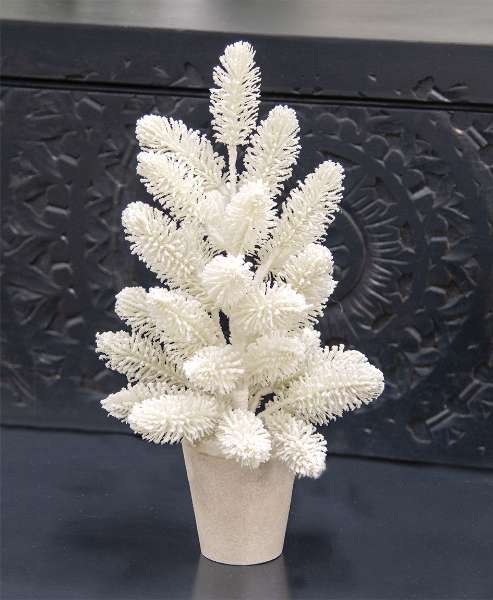 Picture of Potted Snowy Fantasy Pine Tree, 19"