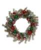 Picture of Platinum Tinsel & Bauble Wreath, 24"