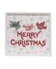 Picture of Yuletide Bird Garland & Snowflakes Merry Christmas Sign, 20"x18"