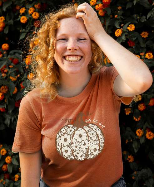 Picture of Feels Like Fall T-Shirt, Heather Autumn