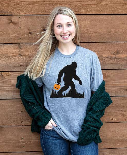 Picture of Halloween Sasquatch T-Shirt, Graphite Heather