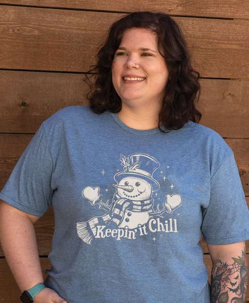 Picture of Keepin it Chill T-Shirt, Heather Indigo - XXL