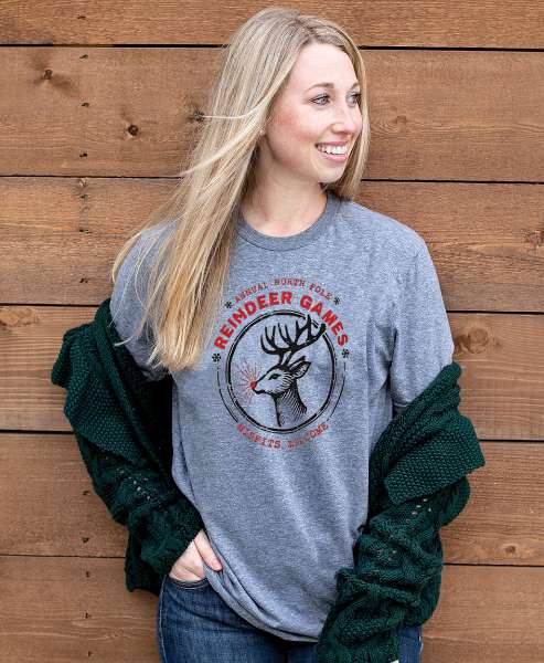 Picture of Reindeer Games T-Shirt, Graphite Heather